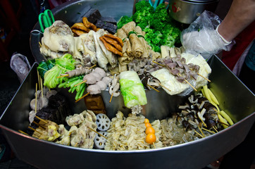 Barbecued food in Taiwan night market