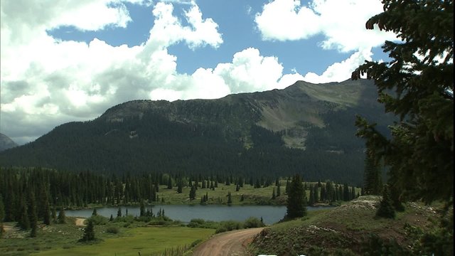 Rocky Mountain Lake Scenic