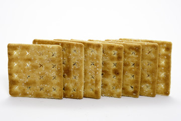 Sugar crackers isolated on the white background