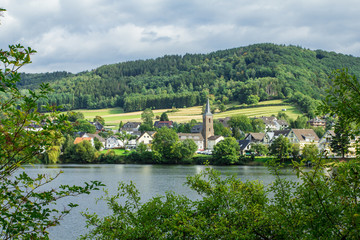 Beautiful scenery prospects around Rursee