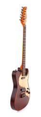 Electric guitar isolated on white