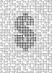 Vector : US dollar on abstract squares
