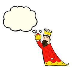 one of the three wise men with thought bubble