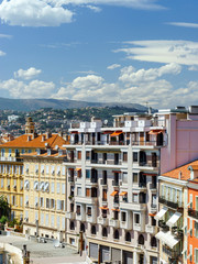Fototapeta premium New apartments and old villas in Nice