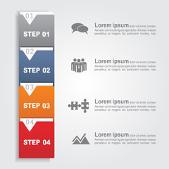 Infographic report template. Vector