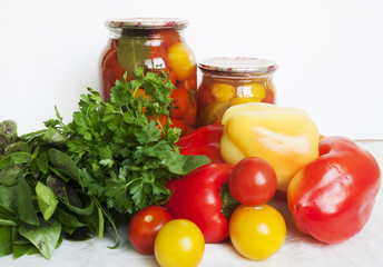  tomatoes and pepper conservation