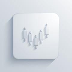 Vector modern binary options light icon