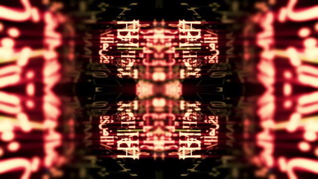 Video Background 1511: A kaleidoscopic maze of formula and data (Video Loop).