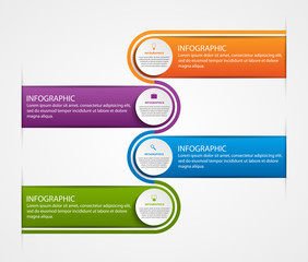 Abstract business options infographics template.