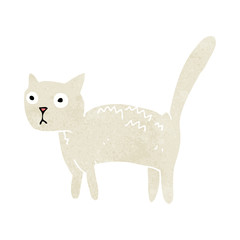 cartoon frightened cat