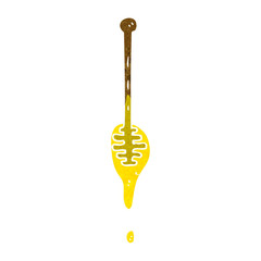 cartoon honey dipper