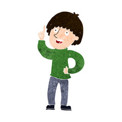 cartoon man with idea