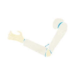 cartoon prosthetic arm