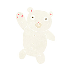 cartoon cute polar teddy bear