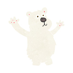 cartoon funny polar bear