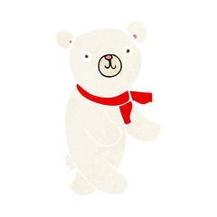 cute cartoon polar teddy bear
