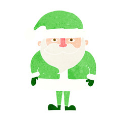 cartoon happy santa claus