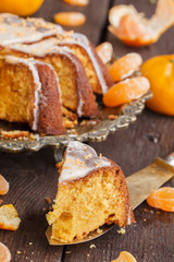 Tangerine cake with vanilla
