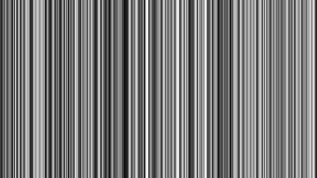 Looping animation of black, white and gray vertical lines oscillating.