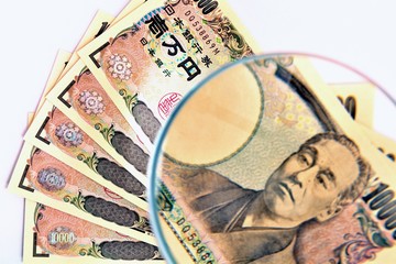 基軸通貨のお札イメージ　一万円札