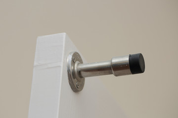 close up view of door equipment for save stamping