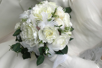 結婚イメージ,とても素敵な新婦のウェディングブーケ