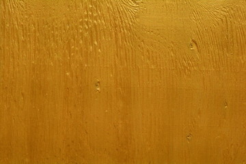 Gold Wood Texture Background, real spruce plywood, painted in metallic, wooden panel, texture with natural pattern and cracks
