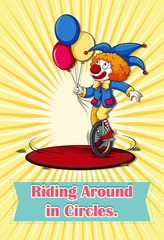 Idiom riding around in circles