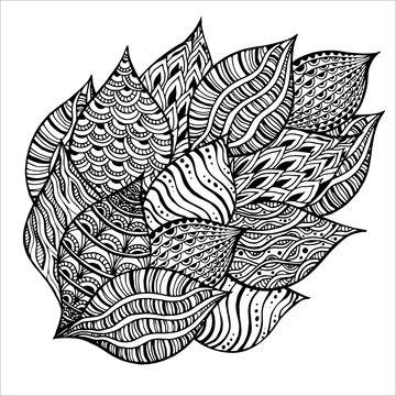 Vector background with doodle pattern.