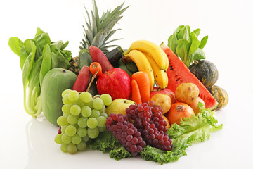 新鮮な野菜と果物