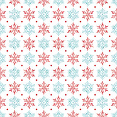 seamless snowflakes pattern