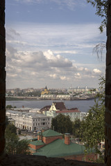 Naklejka premium Вид на Нижний Новгород со стен Нижегородского кремля.