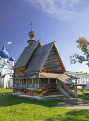 Fototapeta na wymiar Nicholas Wood Glotovskaya church in Suzdal