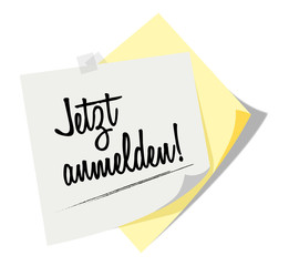 Post it | Notizzettel | Jetzt anmelden!