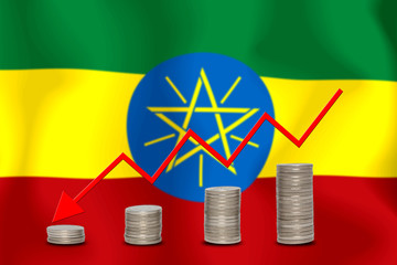 The economic going down of the ETHIOPIA, with a head shot arrows