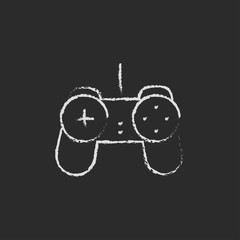 Gamepad icon drawn in chalk. © Visual Generation
