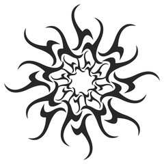 Abstract illustration - black simple element for design