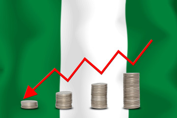 The economic going down of the NIGERIA, with a head shot arrows