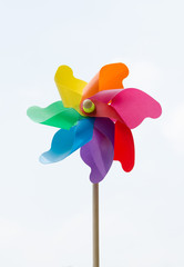 Colored pinwheel