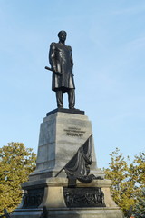 Monument to Admiral Nakhimov is set in the center of the square Nakhimovskaya in Sevastopol after the outstanding Russian naval commander Pavel Nakhimov.