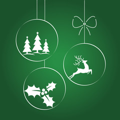 Boże Narodzenie, bombka, święta, kartka, życzenia © milushka