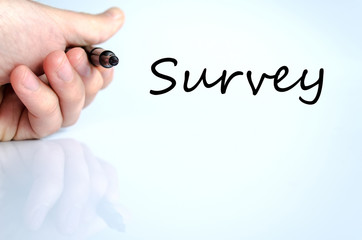 Survey text concept