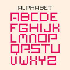 Modern Digital Vector Alphabet Set