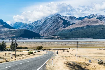 Printed roller blinds Aoraki/Mount Cook State Highway 80 to Aoraki Mount Cook National Park, South Island New Zealand