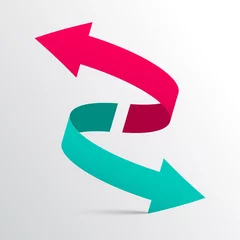 Double Arrow Vector 3D Logotype Symbol © mejn