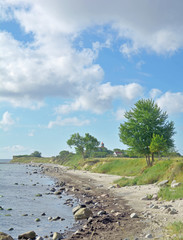 Fototapeta na wymiar Küste am Staberhuk auf Fehmarn,Ostsee,Schleswig-Holstein,Deutschland