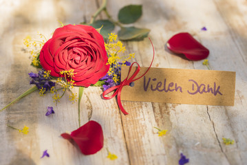 Vielen Dank Karte