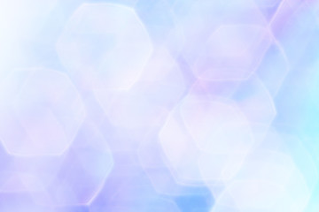 Colorful and blur background with hexagon bokeh