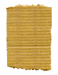 Torn cardboard isolated
