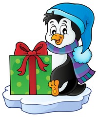 Christmas penguin topic image 5